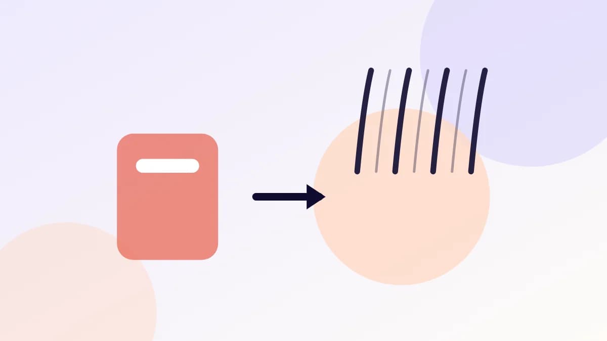 Illustration of a hair loss progression timeline compressed into a shorter span